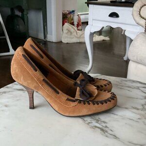 Brown and tan Nine West heels NWOB 6.5